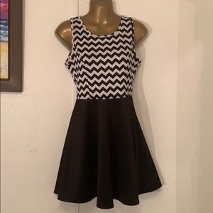 Jacaranda Chevron mini dress